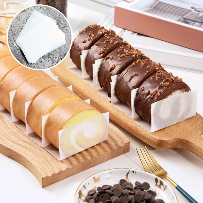 Cake Roll Separation Paper Hand -grabbed Paper Baking Oil Oil -proof Paper Cake Rolls Side Paper Decorative Paper Packaging Box