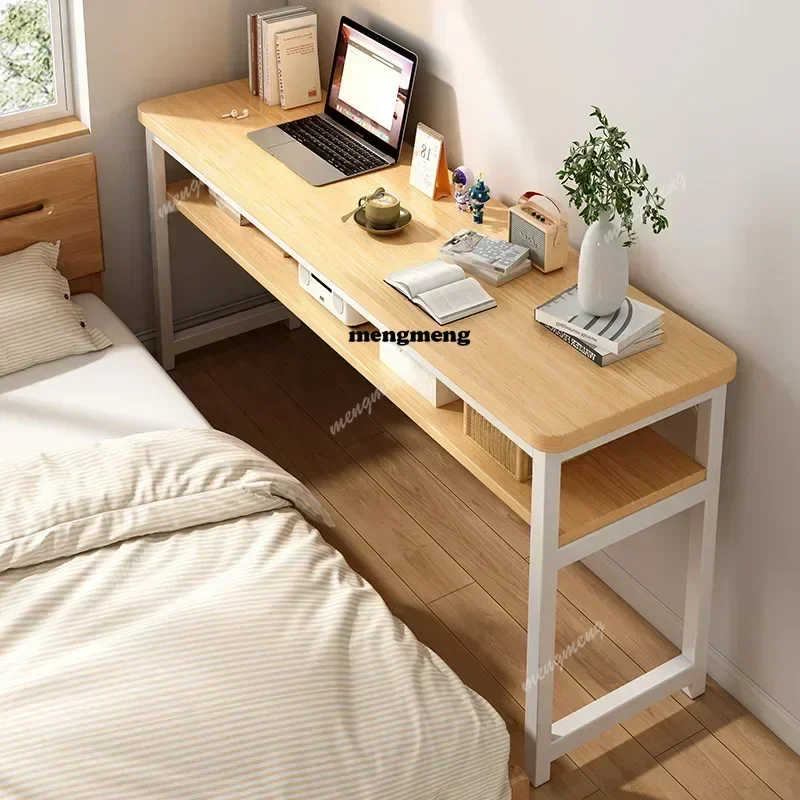 

Z136Tribesigns Bedroom Desk Large Computer Office Desk Workstation Double Layer Laptop Desk Study Writing Table Business Furnitu