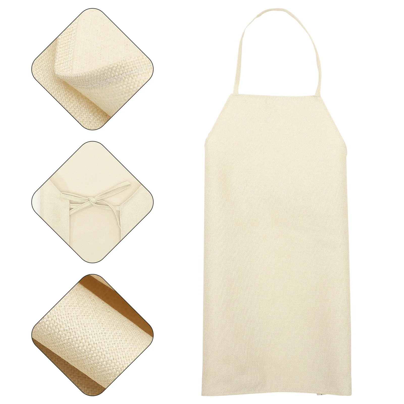 

Waterproof Apron For Cooking Oil-Proof Baking Grilling Household Multi-Function Cotton Linen Kitchen Apron