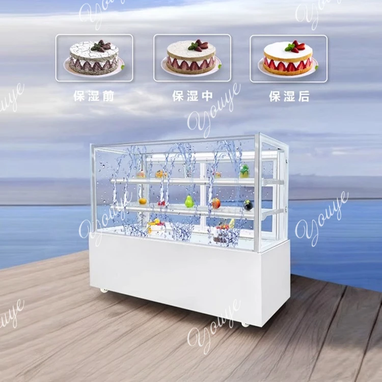 cake cabinet, refrigerated display cabinet, double-layer air-cooled dessert cabinet, west point fresh-keeping cabinet