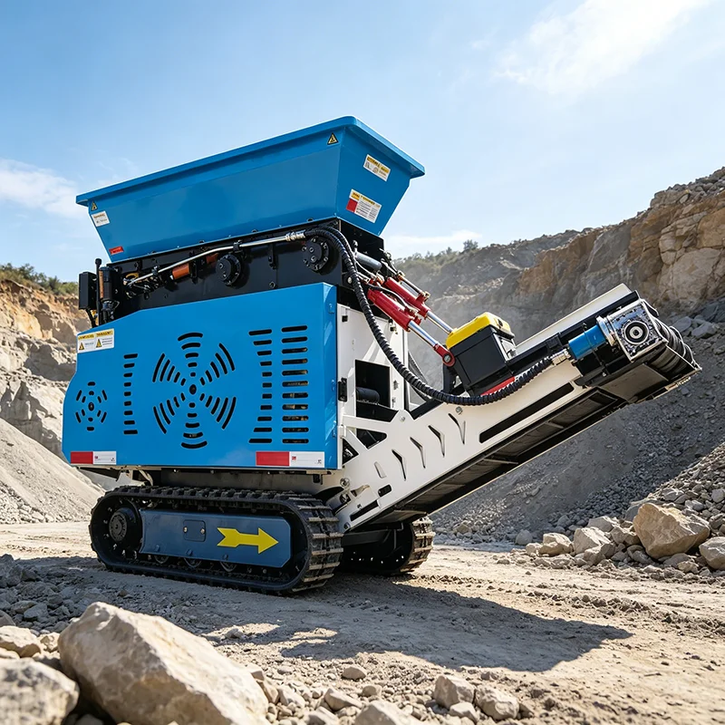 High Efficiency Small Crawler Mobile Crushing Station Diesel Engine Stone Crusher For Mining Quarry Aggregate Production Line