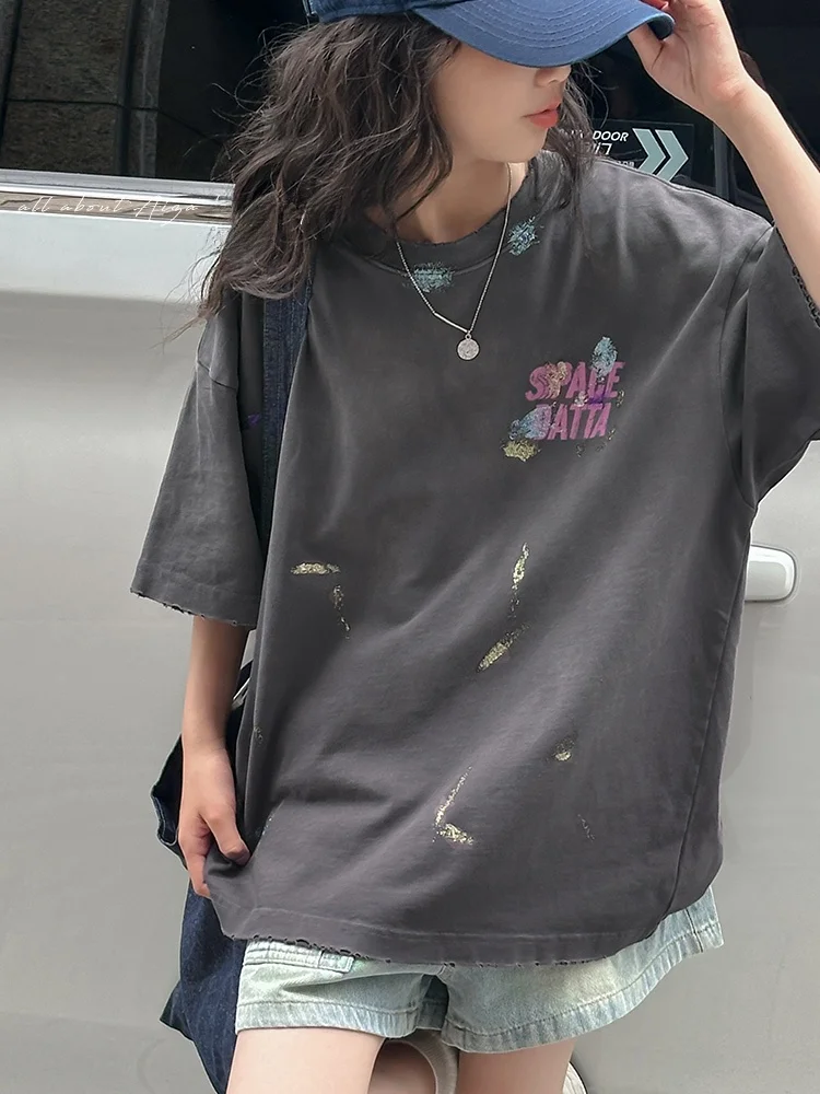 aiza-basic-girls-short-sleeve-t-shirt-korean-style-loose-fit-cotton-polyester-blend-breathable-summer-fashionable-half-sleeve