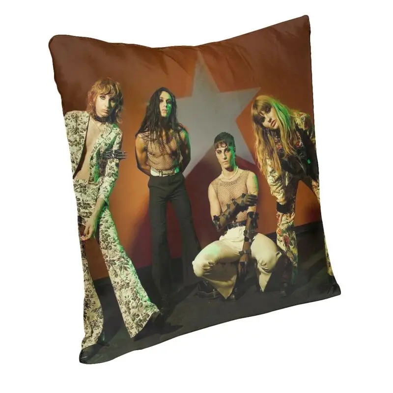 Alternative Rock Band Maneskin Cushion Cover 45x45cm Damiano David Soft Luxury Pillow Cases Living Room Decoration