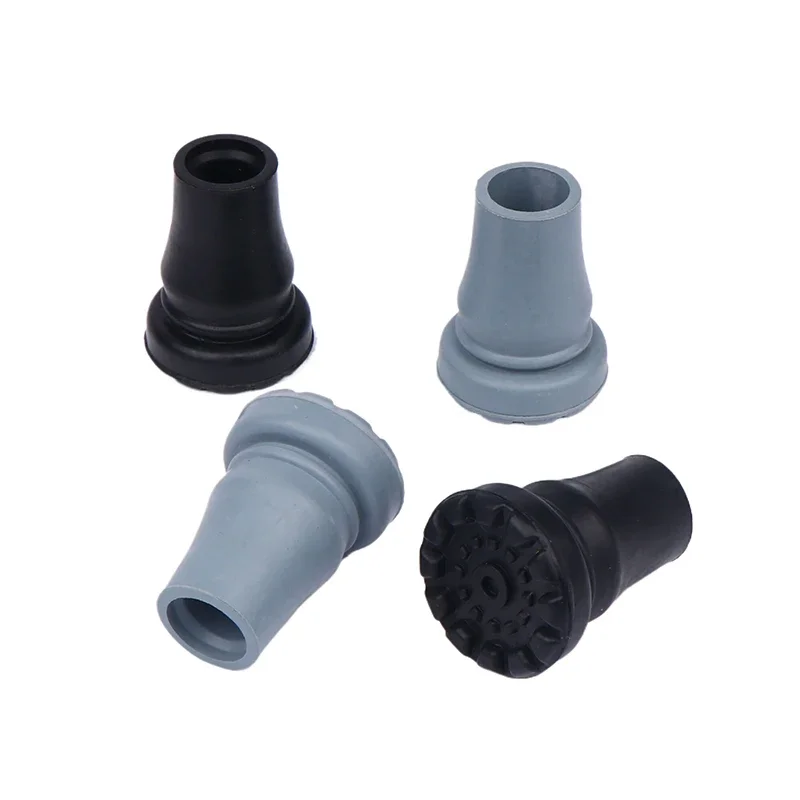 Casquillos de muleta de 16/19mm, extremo de seguridad, punta de goma de repuesto suave, bastón para caminar, muletas, ayuda para la movilidad, 1 Uds.