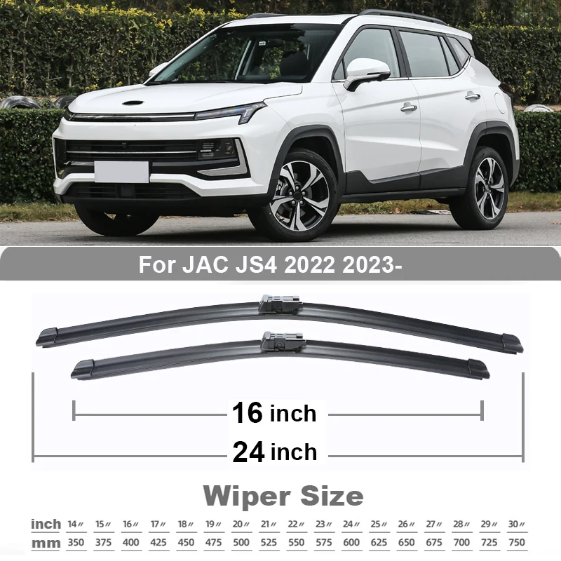 TONLINKER Car Wiper Blades For JAC JS4 SUV 2022 2023 Car Accessories Front Windscreen Wiper Blade Brushes Cutter Goods