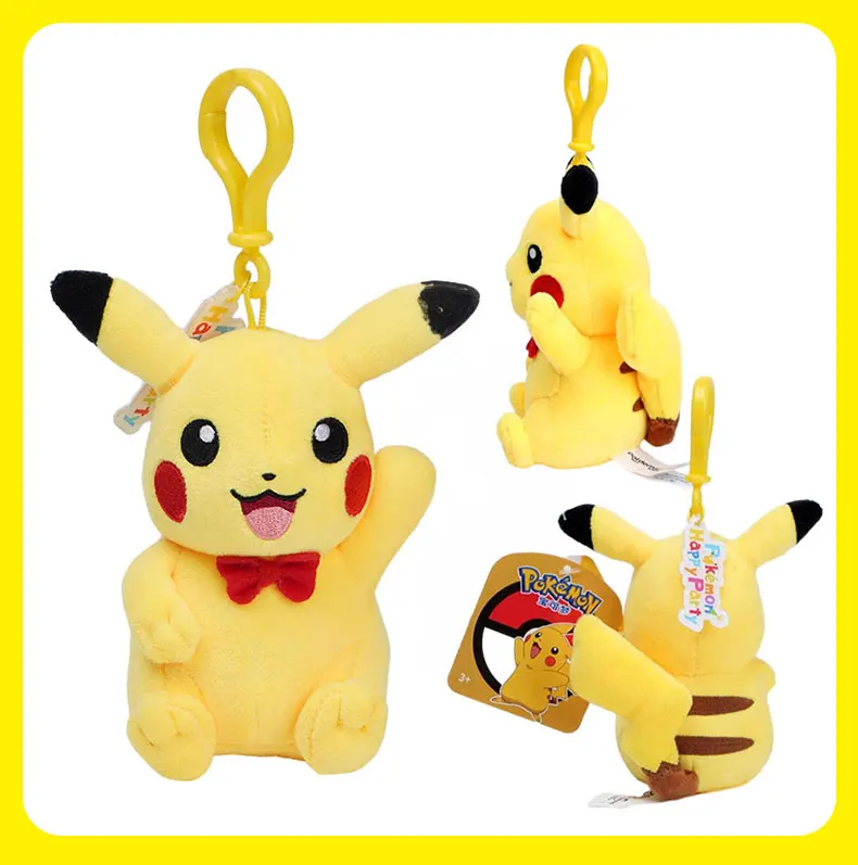Tier Pokemon Serie Pikachu Piplup Eevee Espeon Sylveon Snorlax Kawaii Plüschtiere Niedlicher Anhänger Schlüsselanhänger Schlüsselanhänger Geburtstagsgeschenke – Detail 8