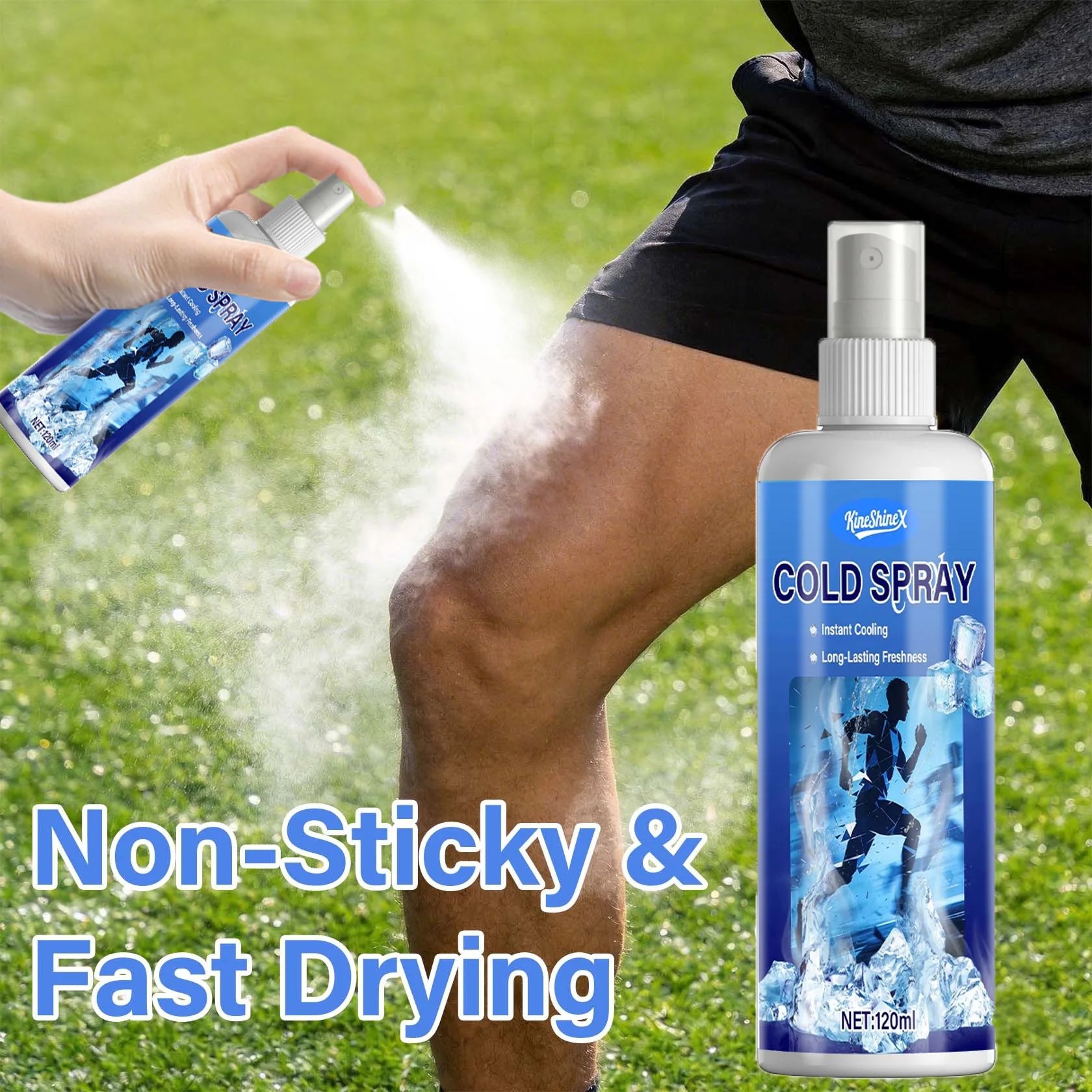 Kühlendes Spray, Körperkühlungsspray, Kühlspray für heißes Wetter, Kühlendes Spray | Bleiben Sie kühl bei der Hitze mit Kühlspray, 120ml