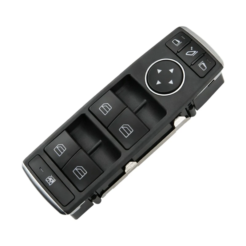 D5BE A1669054400 Electric Window Control Assembly, Window Lifter Switches for W166 Vehicles, Black Plastic and Metal Unit with