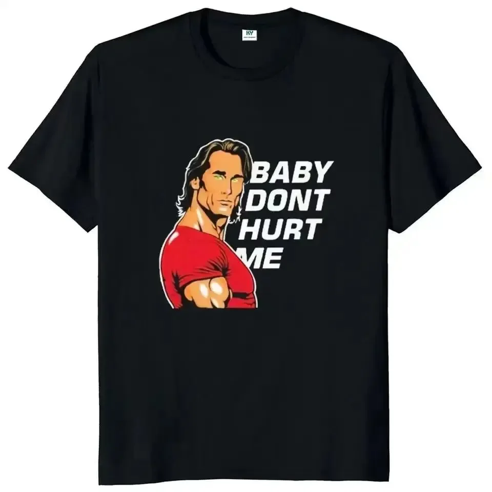 Cotton Baby Don't Hurt Me T-shirt Popular Gym Trend Fitness Lovers Tee Tops 100% Cotton Unisex Casl Summer T Shirts Size