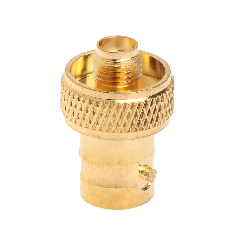 Straight Gold Plated BNC Female Jack to SMA Female RF Coaxial Connector Adapter