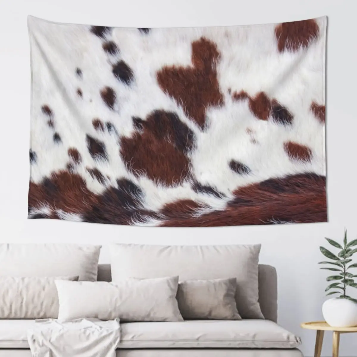 

Cow Hide Brown Black Dot & White Tapestry Room Aesthetic Decor Aesthetic Room Decorations Home Decor Accessories Tapestry