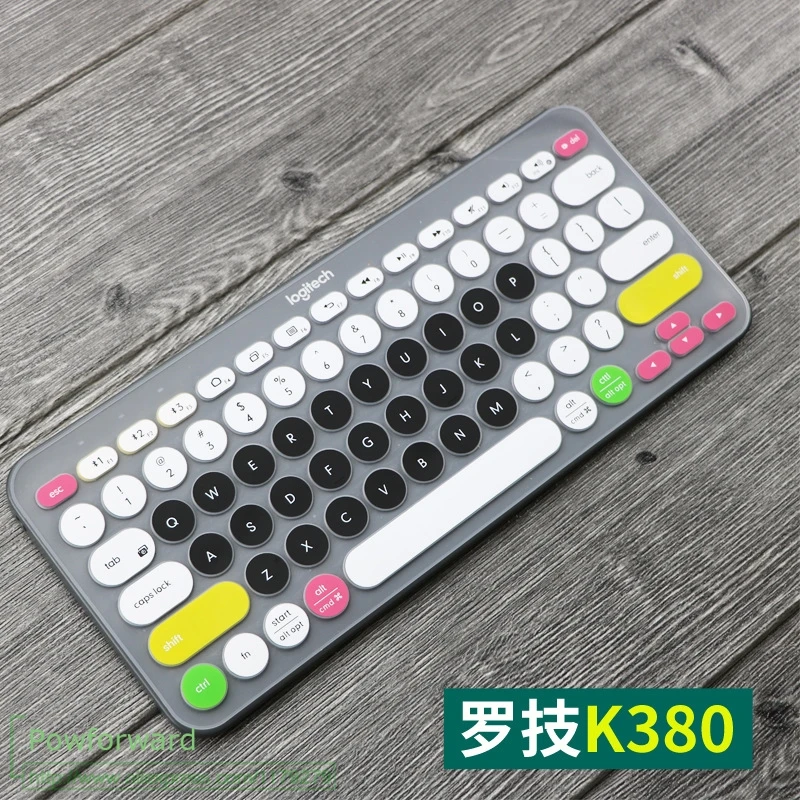 Keyboard Cover Protective Film Silicone Keyboard Mechanical Skin Protector For Logitech K380 K 380 Multi-Device Bluetooth