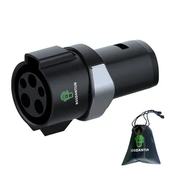 BOSDANTUN J1772 Model 3 Y S X Max 80A için Tesla adaptörü/240V AC hızlı chargering elektrikli araç şarjı adaptörü SAE J1772 Tesla fişi için