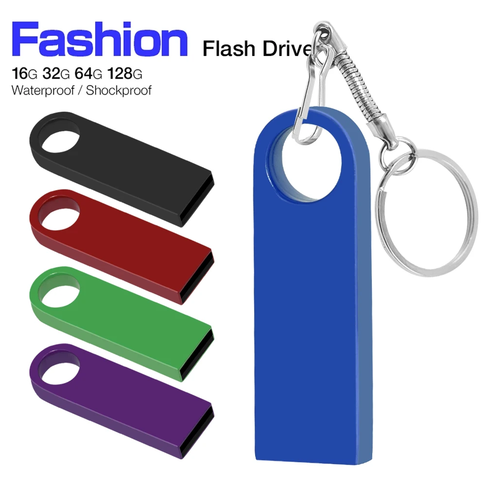 USB Flash Drive 32 64 128 16 100 GB Mini Pendrive 128Gb 64Gb 32Gb 16Gb Pen Drive 2.0 USB Stick Uddisk dengan Memori Gantungan Kunci