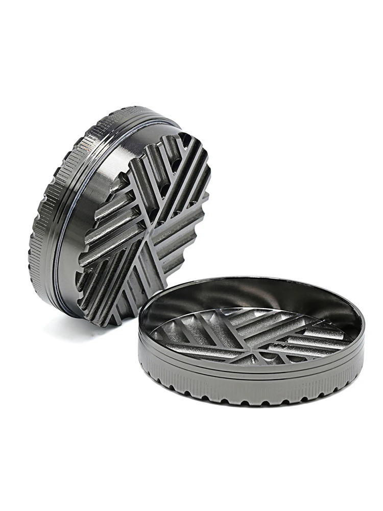 63mm Toothless Tobacco Herb Grinder Herbal Grinders 2 Layers creative aluminum alloy Smoke Breaker Spice Crusher Mill Shredder