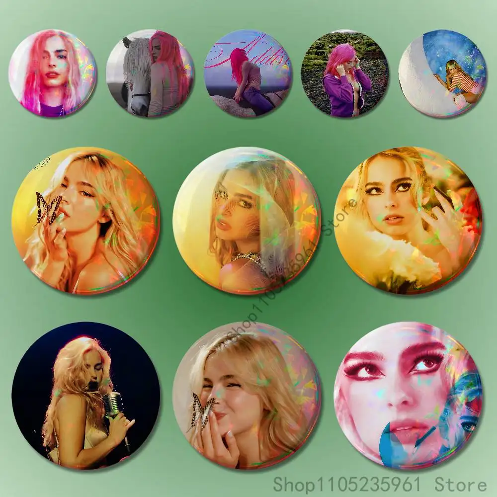 

A-Addison R-Rae Custom Badges 75mm 44mm 25mm Brooch Backpack Hat Pins Accessories Toys Valentine gift