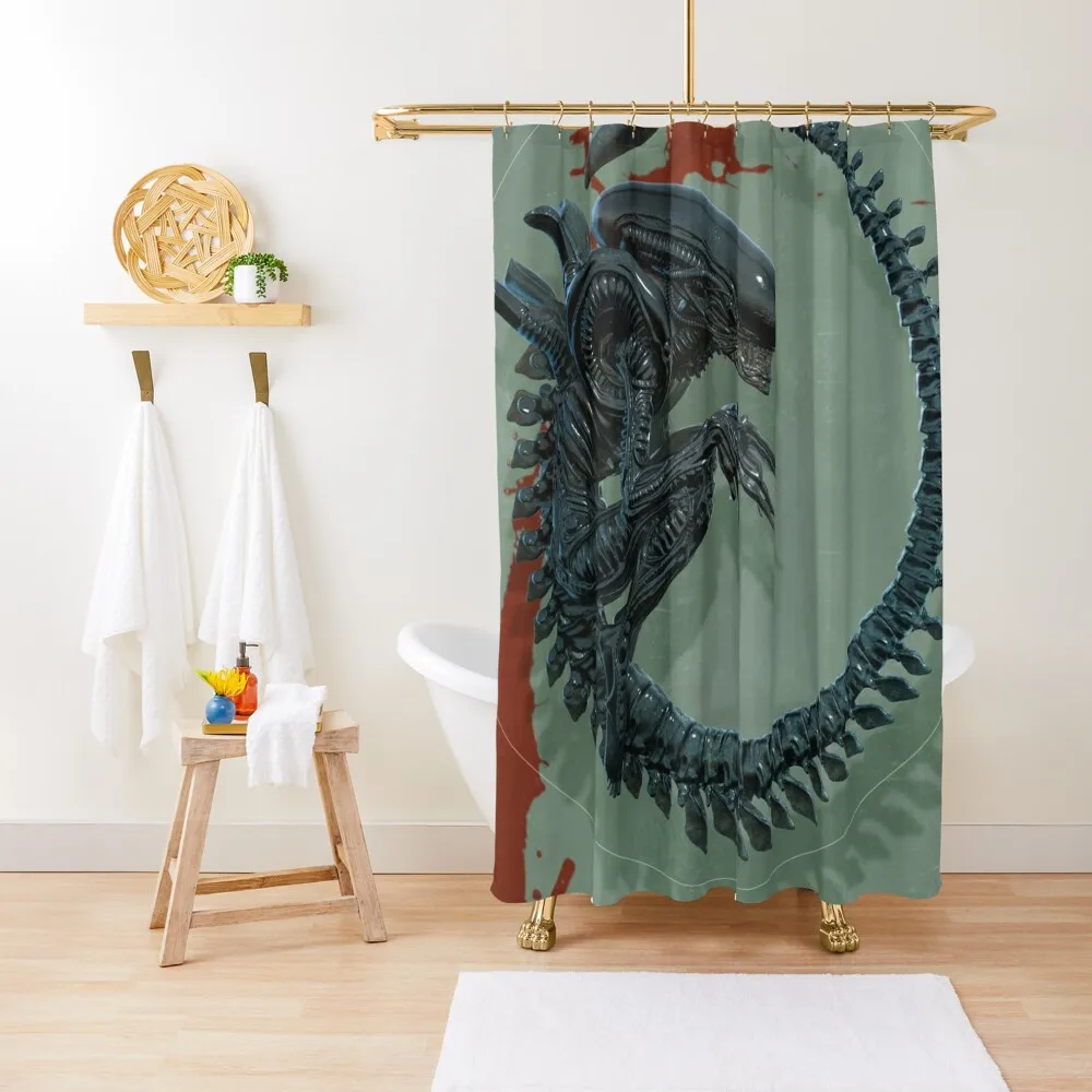 

alien art Shower Curtain Cute Shower Modern Accessory Bathrooms Luxury Bathroom Shower For Bathroom Curtain