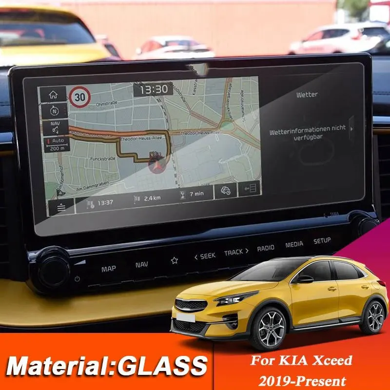 Car GPS Navigation Protective Film For KIA Xceed 2019 2020 10.25inch LCD screen Tempered glass protective film Anti-scratch Film