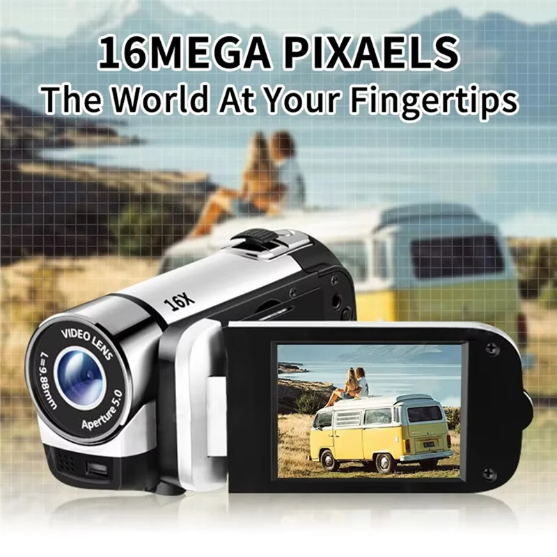 

B37B-1080P HD 16X Digital Zoom Digital Camera LED Light Digital Camera Digital Camera For Vlog Travel Camera Hiking