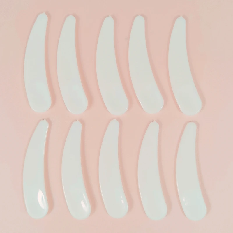 50/20/10Pcs  Mini Cosmetic Spatula Disposable Curved Scoop Makeup Mask Cream Spoon Make Up Face Beauty Tool Kits