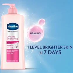 400ml Vaseline Body Lotion Healthy Bright UV Extra Brightening Gluta Glow CREAM