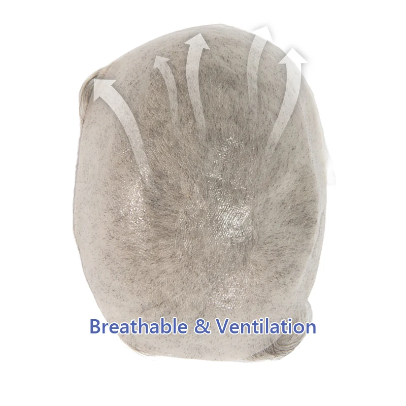 0.02-0.03 مللي متر رقيقة الجلد الذكور الباروكات لينة الرجال الشعر المستعار كامل بولي PU الهندي ريمي الشعر الطبيعي نظام استبدال الخامس حلقة الشعرية الاصطناعية