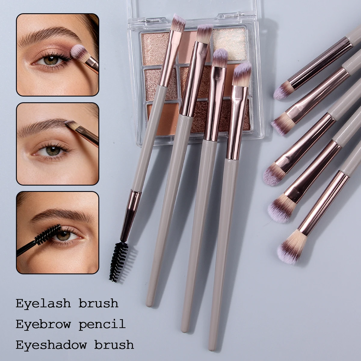 34 Uds. Herramientas de belleza de alta gama: juego de brochas de maquillaje multifuncionales de 14 Uds + juego de limpieza de esponjas de maquillaje de 20 piezas