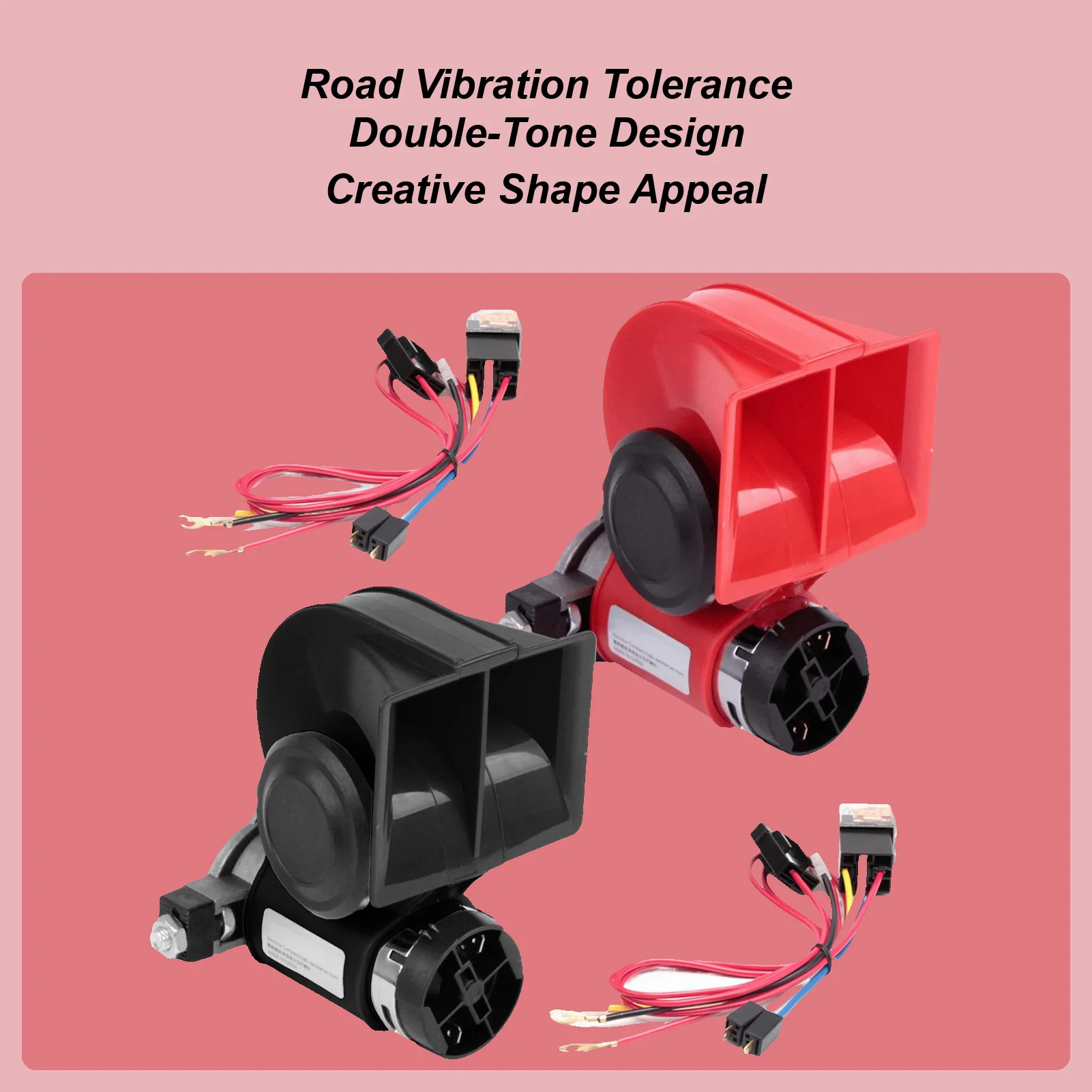 

Car Horn Vehicle Electric Air Horn 12V/24V Loud Electric Air Alert For Scooter Passenger Car Vehicle Motorcycle