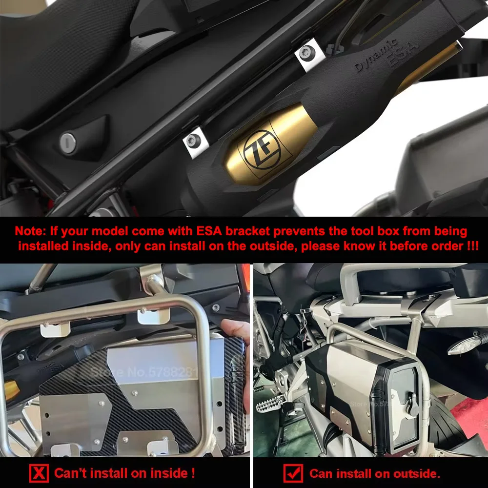 모터사이클 장식용 공구함 4.2리터 공구 상자 내부 가방 R1250GS R1200GS R1... - 5