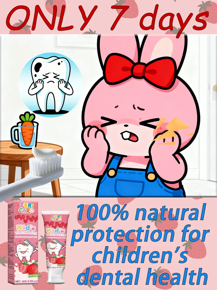 Children's toothpaste, anti-caries, repair, whitening, teeth care