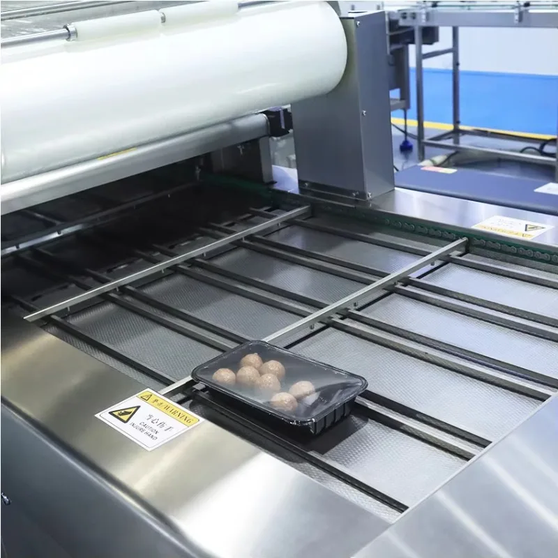 FL Customized Electric Modified Gas Flush Modified Atmosphere Vacuum Skin Packager Trays Vacuum Sealing Machine for Tray Box