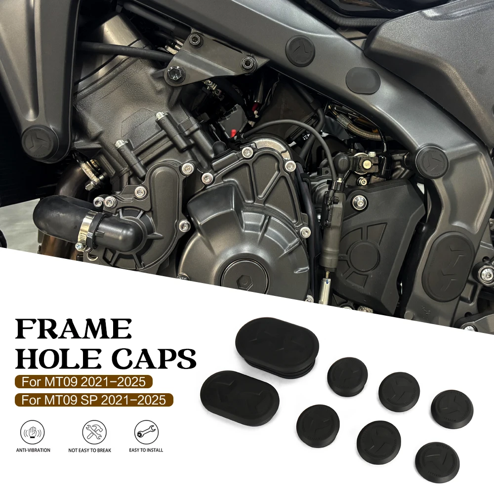 

For Yamaha MT 09 MT-09 SP 2021 2022 2023 2024 2025 motorcycle modification frame hole cover plug cover decoration kit