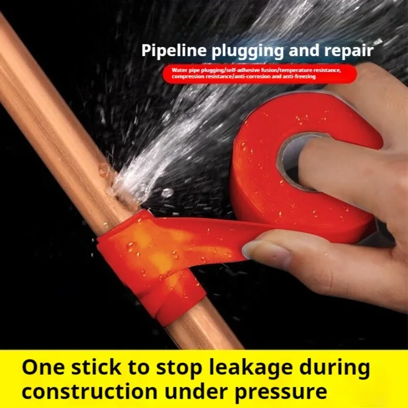 

Adhesives Sealing Tape Red White Transparent Waterproof Tape Used for Water Pipe Leakage Rupture Strongly Block Water Leakage