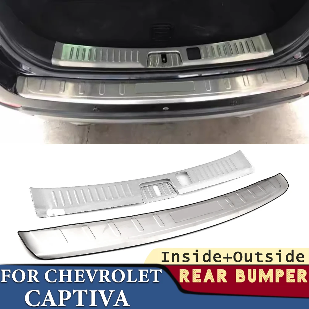 

Бампер багажника для Chevrolet Captiva 2016 2017 2018, автомобильные аксессуары, защитная накладка на заднее крыло из нержавеющей стали, наклейка, украшение