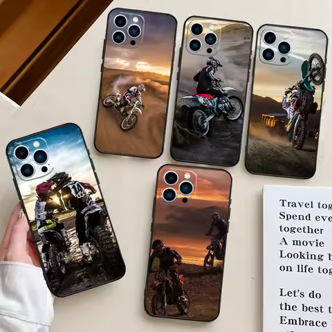 Moto Cross Motorcycle Sports Phone Case For Samsung Galaxy S25 S24 S22 S21 S20 S23 Ultra S9 S10 Plus S25 FE Back Cover