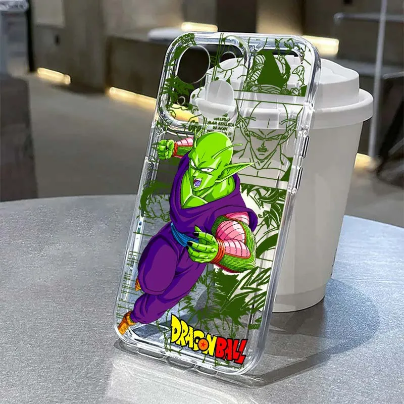 

Dragon Ball Anime Piccolo For Apple iPhone 17 16e 16 15 14 13 12 11 Pro Max Plus Mini TPU Soft Transparent Phone Case
