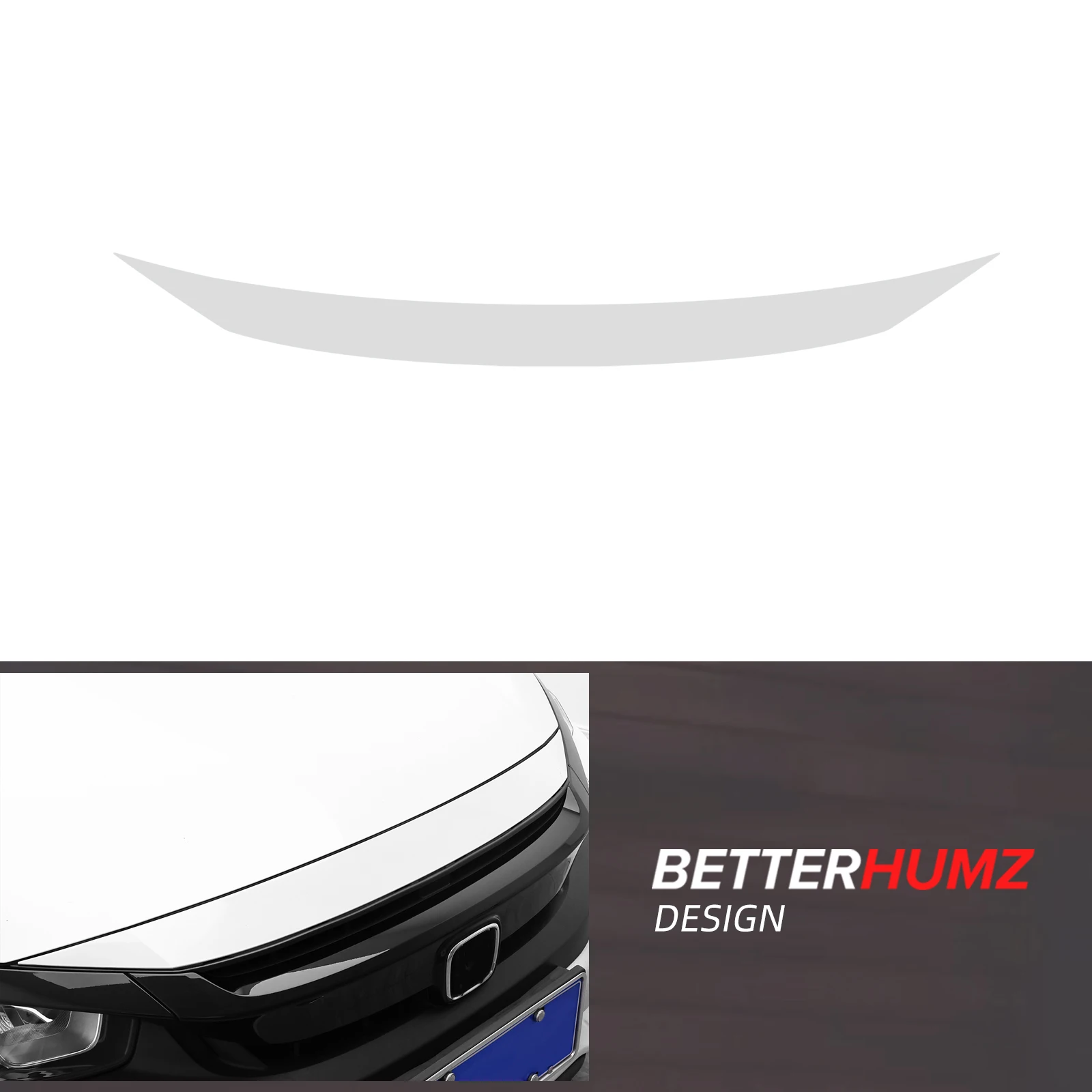 Car Body Front Box Coat Protective Film For Honda Civic 10th Gen 2016-2021 TPU Trim Tuning Decor Transparent Sticker Accessories