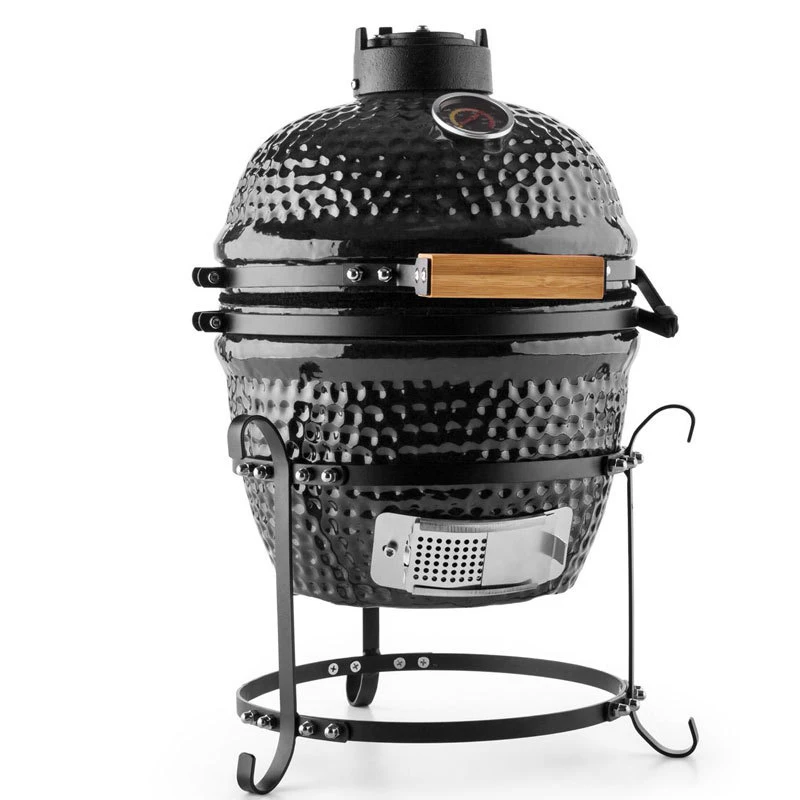 Outdoor Por Charcoal Grill BBQ Smoker with Lid top Grill for Camping Patio Backyard 13 Inch Round