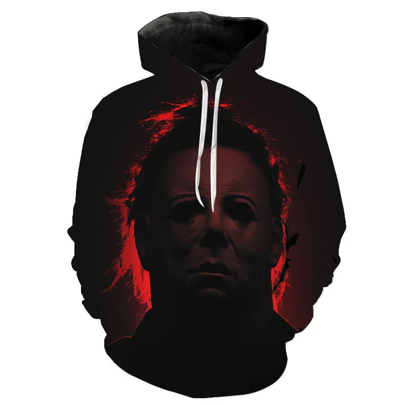 

Spring Autumn Hoodies Halloween Horror Michael Myers 3D Printed Men Women Children Sweatshirts Boy Girl Kids Pullover