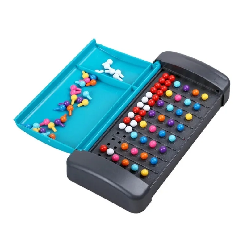 Funny Mini Code Breaking Challenge Toys Traveling Family Party Board Game Two Players Color Matching Puzzle Toys for Kids Adult