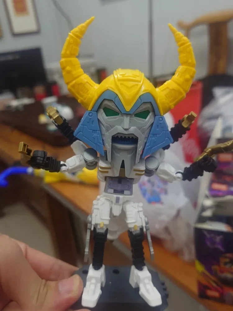 Novas Blokees Transfor One Galaxy Versão 8 Caixa Cega Unicron Optimus Metroplex Gnaw Hot Rod Montado Modelos Móveis Aniversário Gif
