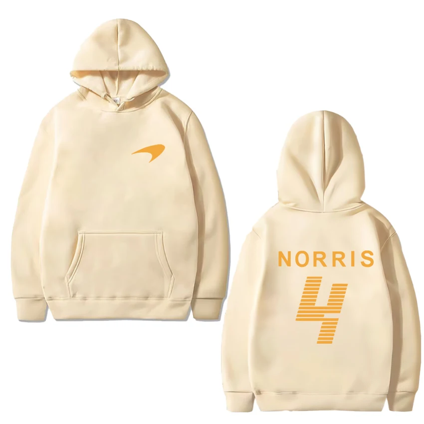 ขายร้อน Lando Norris Racing Driver สองด้านพิมพ์เสื้อผู้ชายผู้หญิงขนาดใหญ่ Hoodie Unisex ขนแกะแขนยาว pullovers