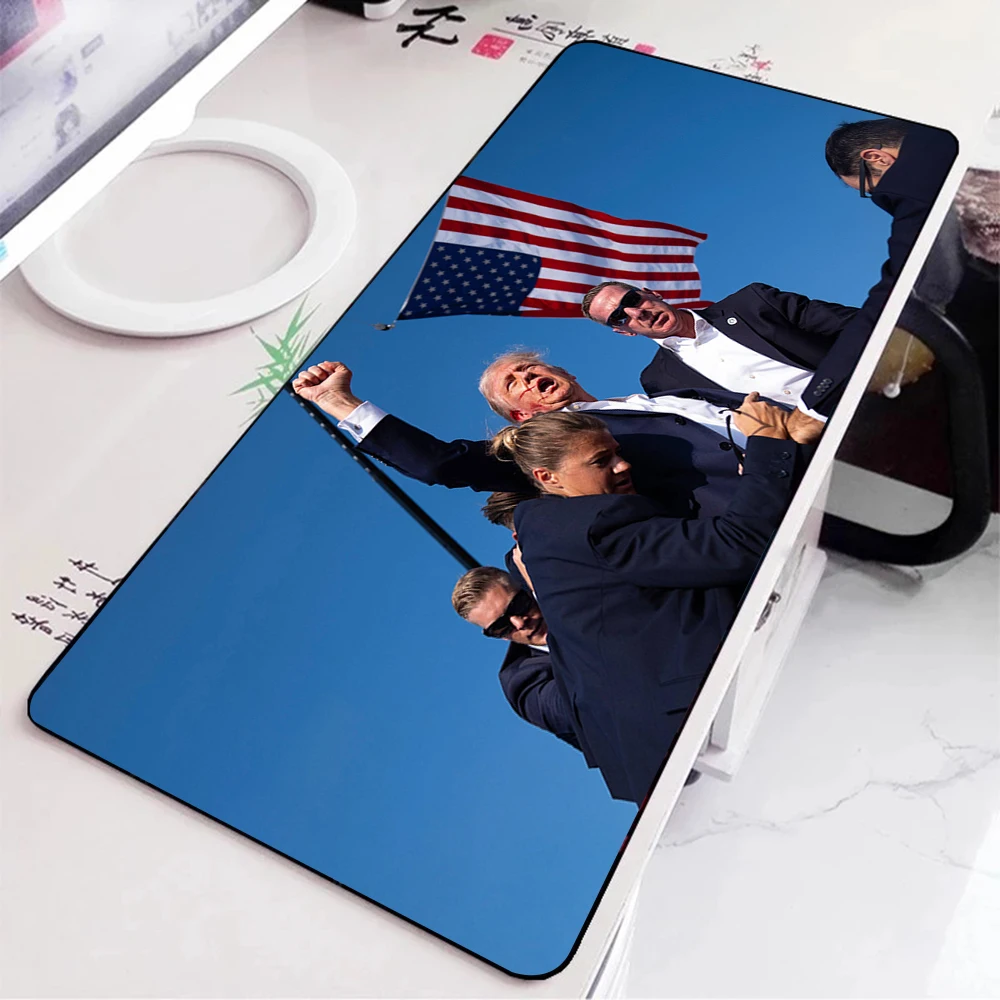 US Election Trump 2024 Mousepad HD Printing Computer Gamers Locking Edge Non-slip Mouse Pad XXL90x40cm Keyboard PC Desk Pad