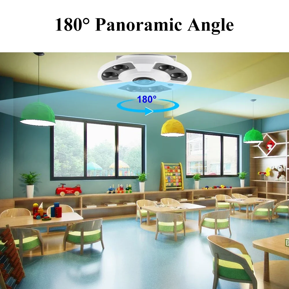 Gadinan 5MP Outdoor WiFi 1.7mm CCTV Motion Detection IP Home Surveillance IP Camera