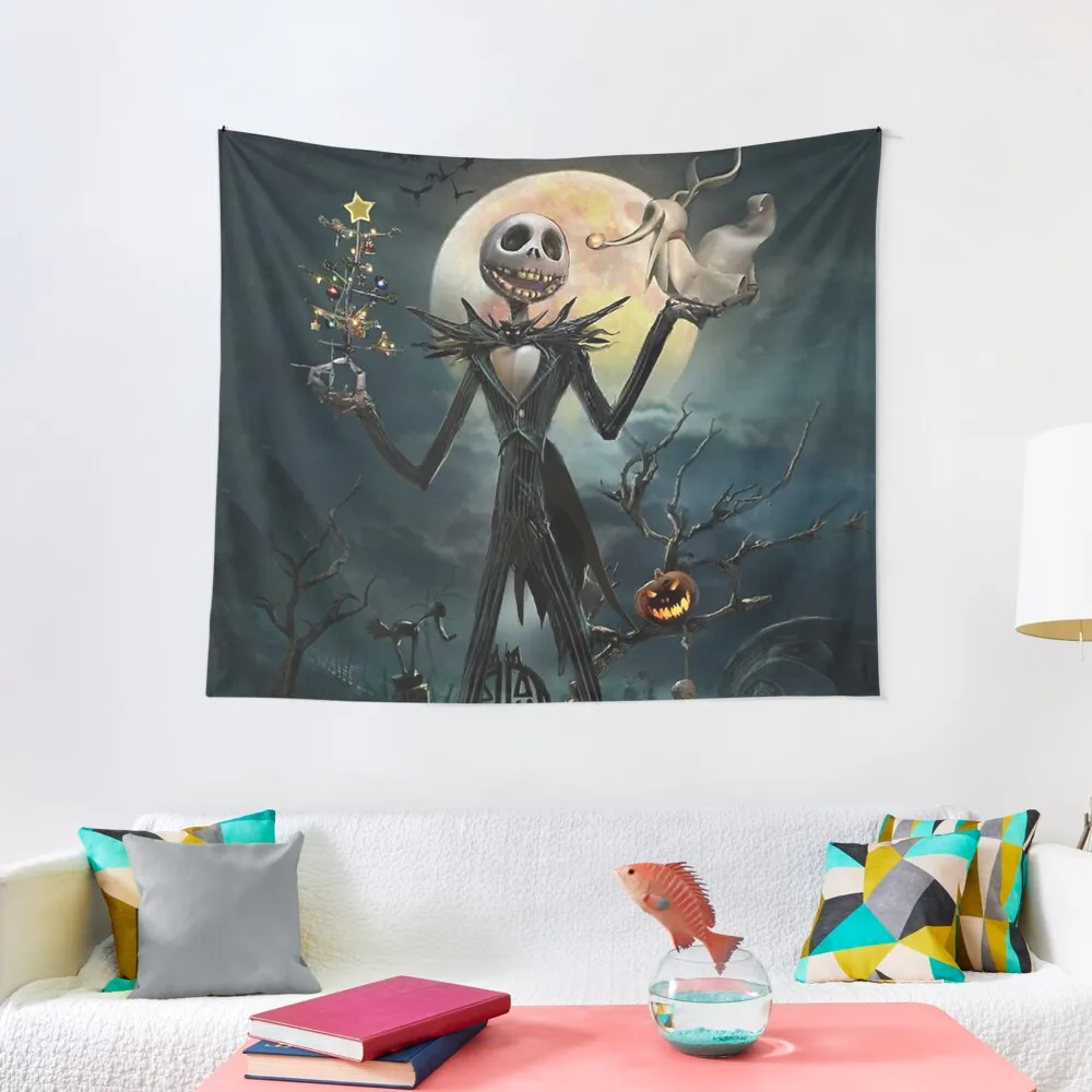 

Jack Skellington Tapestry Wallpaper Bedroom Wall Art Tapestry