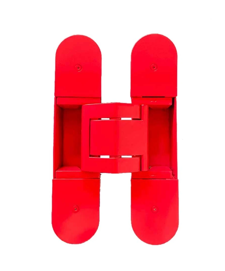 

Red 180° High Quality 300kg Silver Gold Black Finishing 180 Degree Heavy Concealed Door Hidden Hinge for Aluminum Door