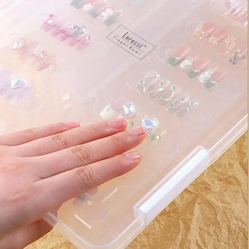 Nail Box Multiple Options Available Not Easy To Break Thickened Material Translucent Texture Environmental Friendly Display Box