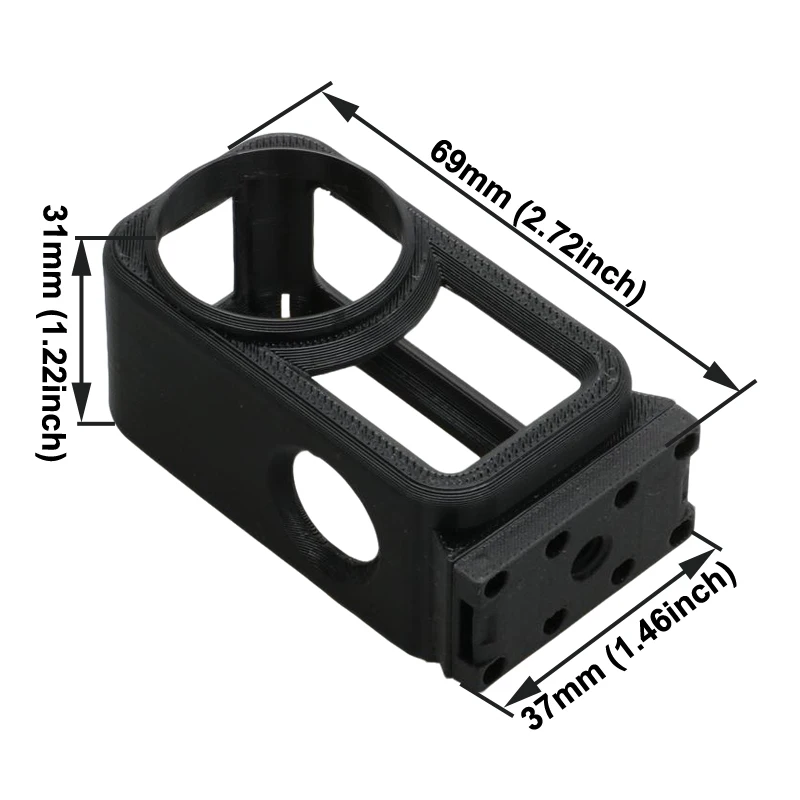 1PCS For DJI Osmo Nano Thumb Camera Vertical Shooting Magnetic Quick Release Case 3D Printed TPU/PETG-CF Protective Housing