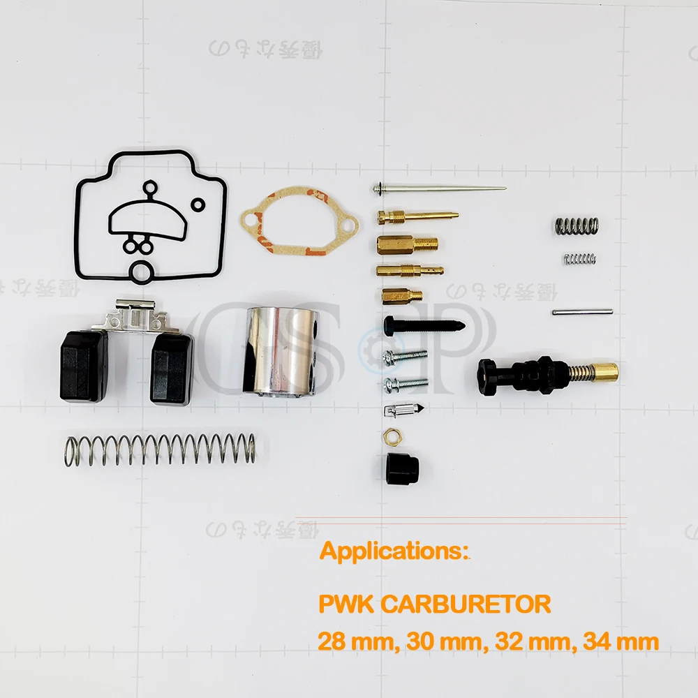 PWK 24 26 28 30 32 34 36 38 40mm Carburetor Repair Kit Rebuild Parts For KEIHIN Koso Gasket Main Slow Jet Oil needle Slide Valve