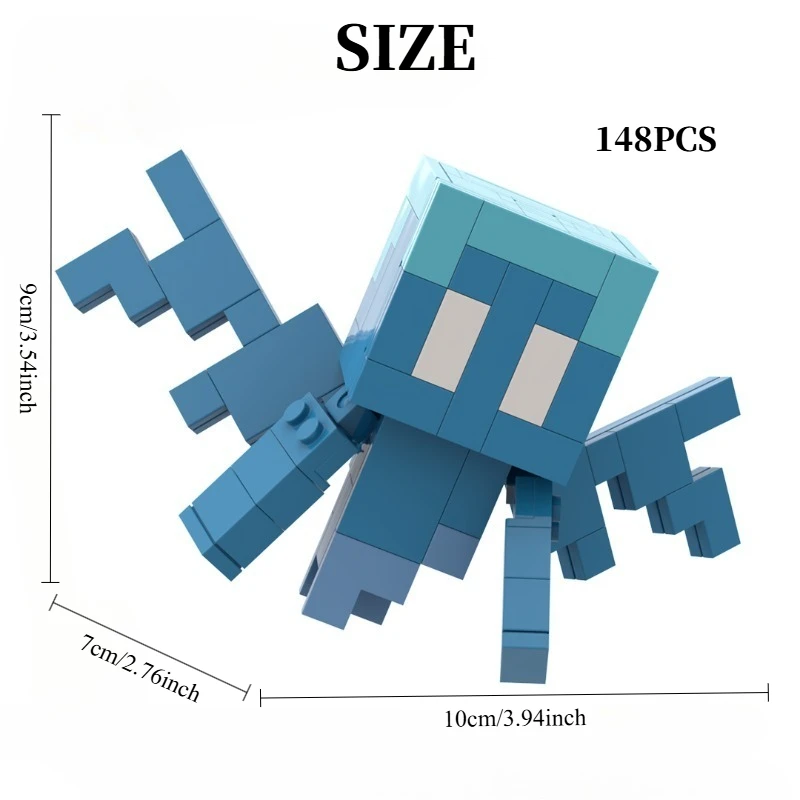 148PCS Fairy Spirit Cube World Building Set, Pixel Fantasy Figure Model, Gift Toy for Teens & Adults
